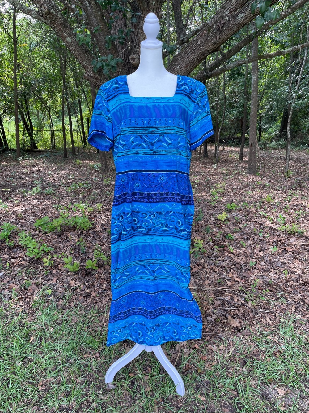 Vintage Sag Harbor Blue Dress Size 14